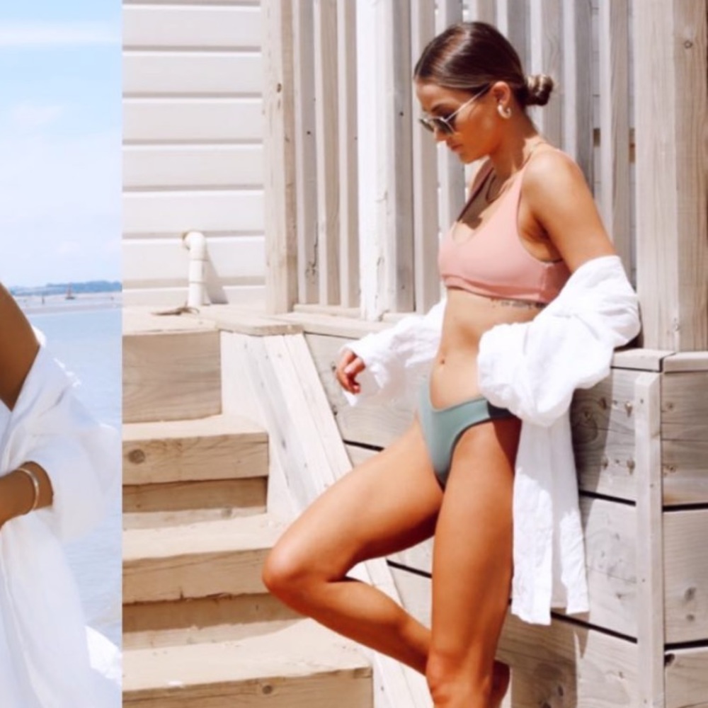 Marble Swimwear Blush and Sage Bikini